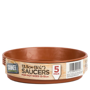 Grow Saucer 13.5cm 5 Pack