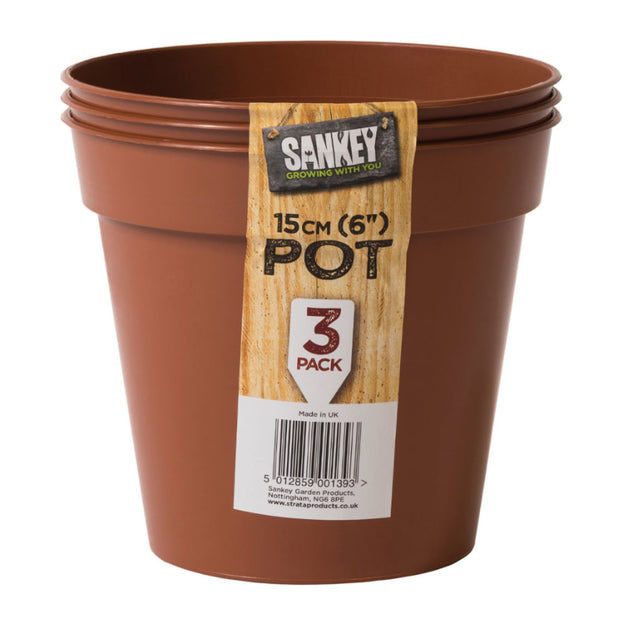 Grow Pot 15cm 3 Pack