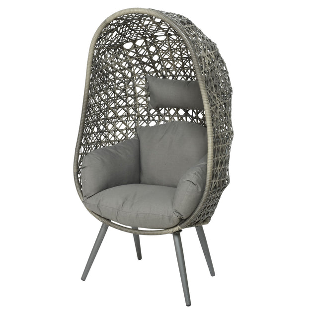 Palermo Standing Single Egg Chair - Grey