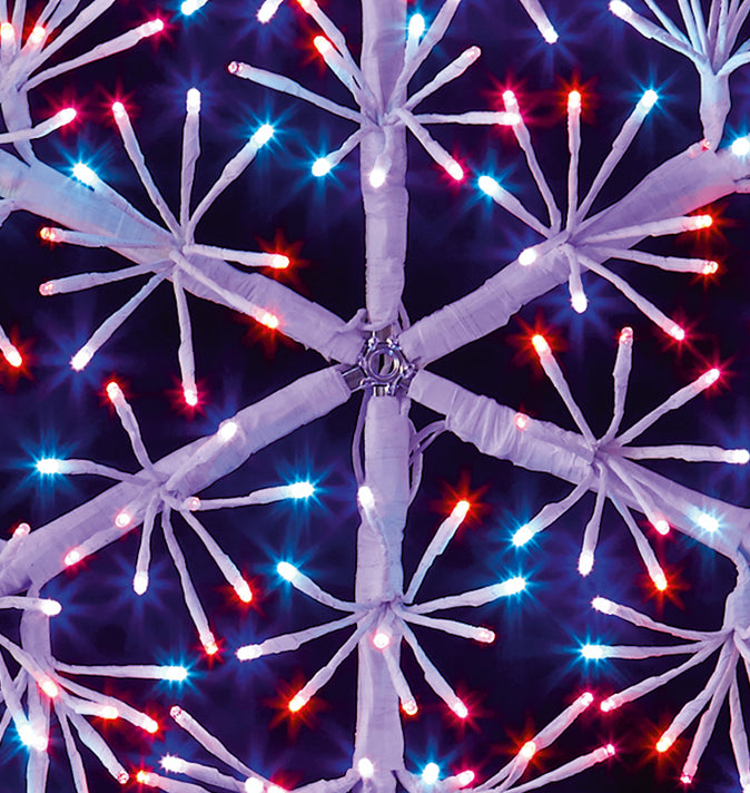 Premier Starburst Snowflake 60cm Rainbow