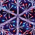 Premier Starburst Snowflake 60cm Rainbow