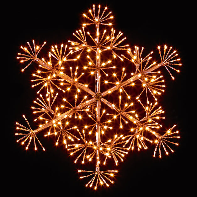 Premier Starburst Snowflake 60cm Rose Gold