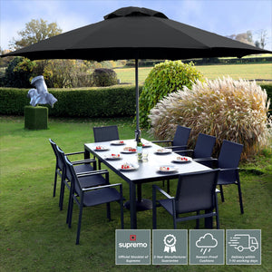 Supremo Livorno 8 Seat Rectangular Dining Set