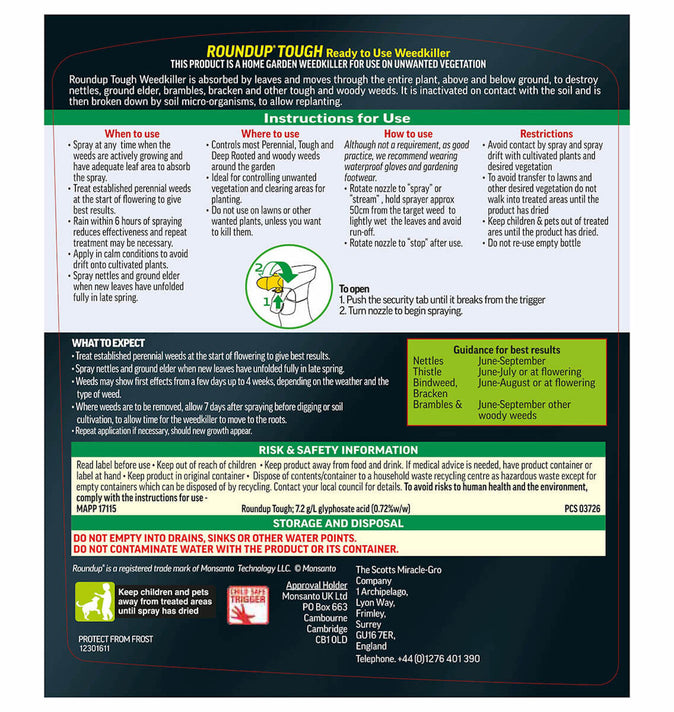 Roundup Tough 1.2Ltr RTU