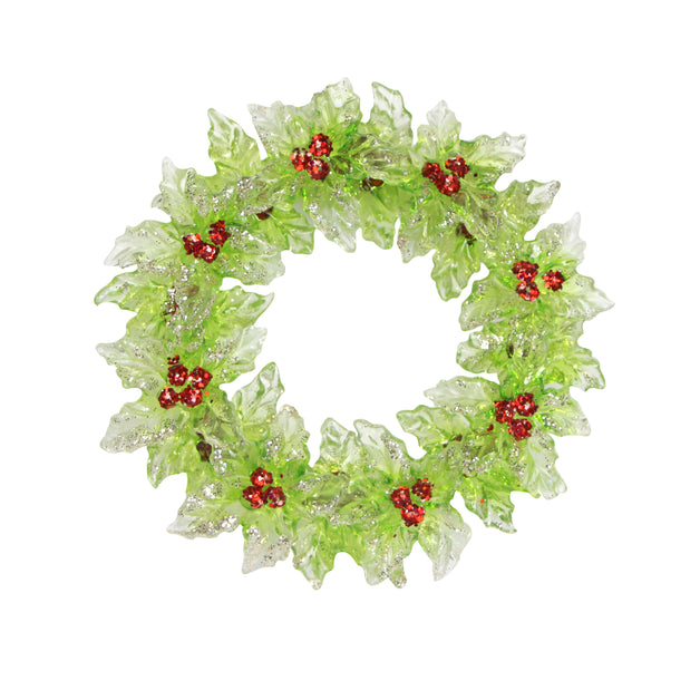 Acrylic Holly Wreath