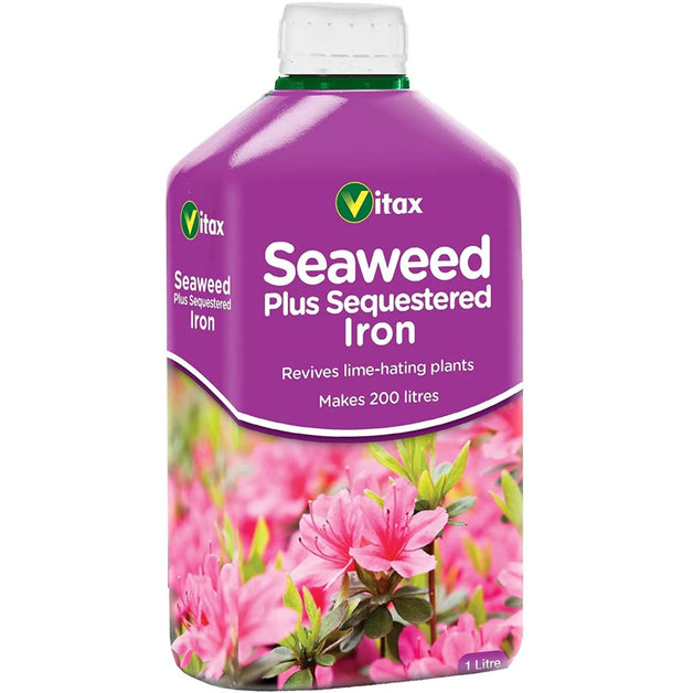 Vitax Seaweed Plus Sequestered Iron Plant Food 1Ltr