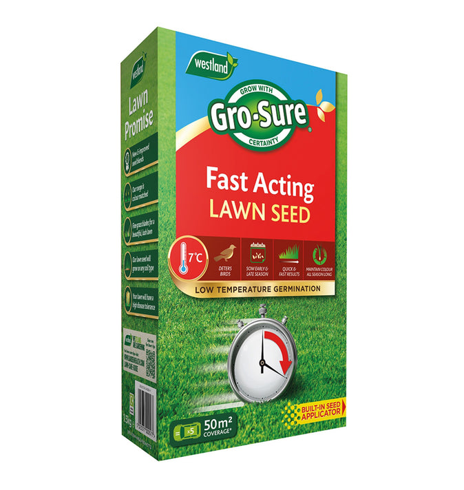 Westland Gro-Sure Fast Acting Lawn Seed 50m