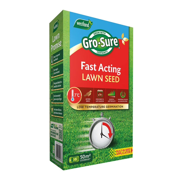 Westland Gro-Sure Fast Acting Lawn Seed 50m