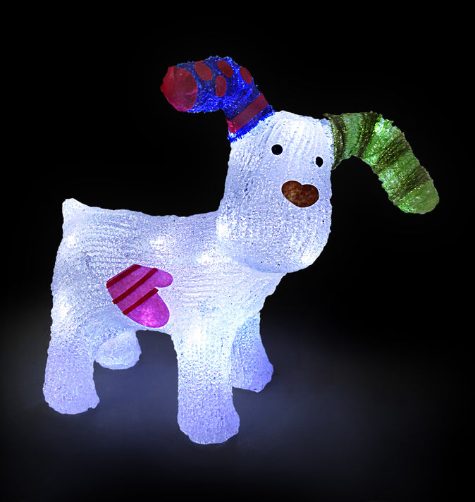 Acrylic Snowdog 31cm