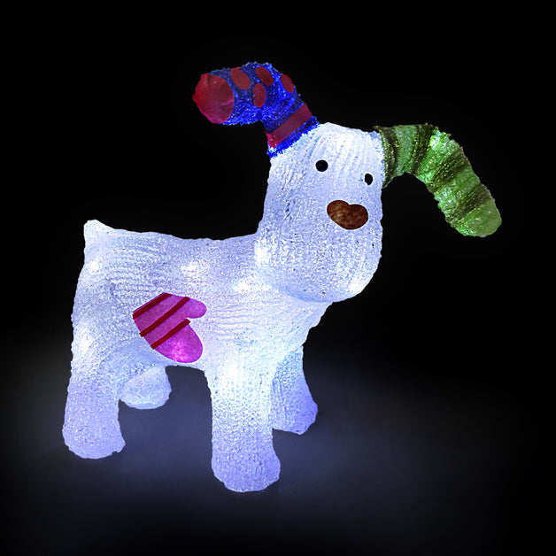 Acrylic Snowdog 31cm