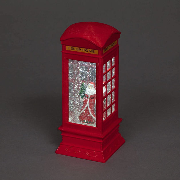 Water Telephone Box Santa Scene