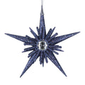 Blue Glitter Acrylic 5-Point Star with Diamante