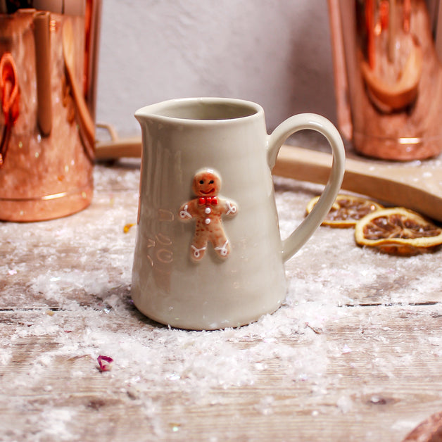 Ceramic Mini Jug with Gingerbread Man
