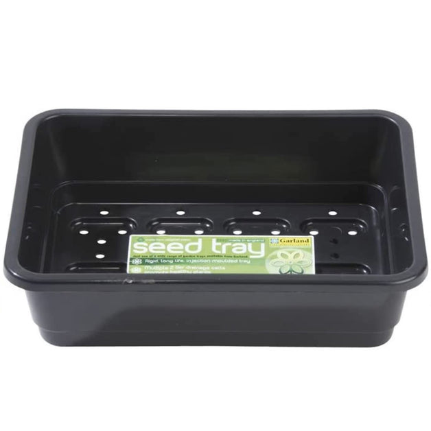 Standard Seed Tray With Holes Black