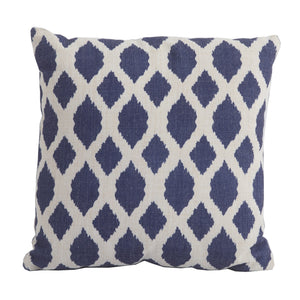 Bramblecrest Blue Trellis Square Scatter Cushion