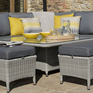 Bramblecrest Harlequin Yellow Square Scatter Cushion