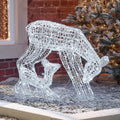 Premier Acrylic Mother & Baby Reindeer with Cool White Lights