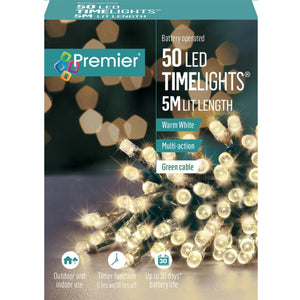 Premier 50 Battery Operated Timelights Warm White