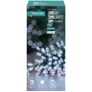 Premier 200 Battery Operated Timelights Cool White