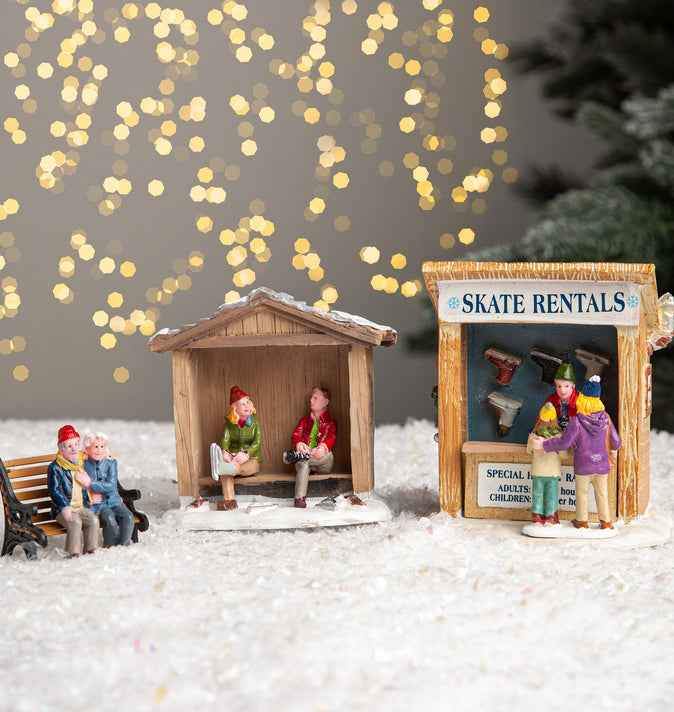 Lemax Skate Rentals Set of 3