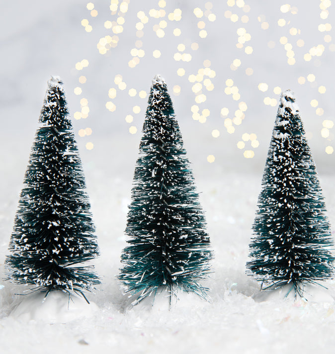 Lemax Bristle Tree Mini 3 Pack