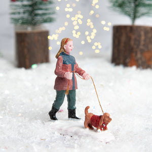 Lemax Strolling With Pooch