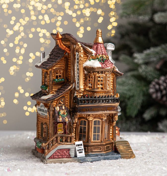 Lemax Lucys Chocolate Shop