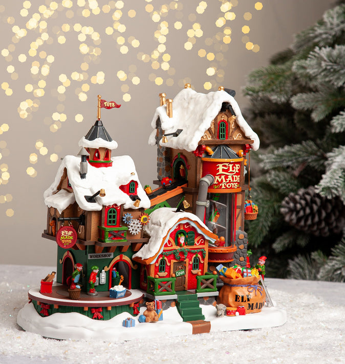 Lemax Elf Made Toy Factory