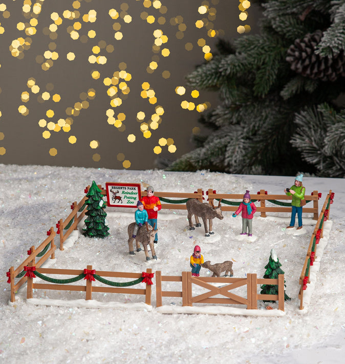 Lemax Reindeer Petting Zoo