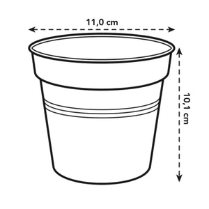 Green Basics Growpot 11cm Black
