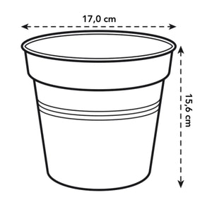 Green Basics Growpot 17cm Terracotta