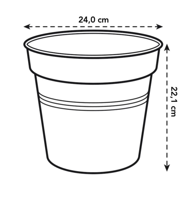 Green Basics Growpot 24cm Black