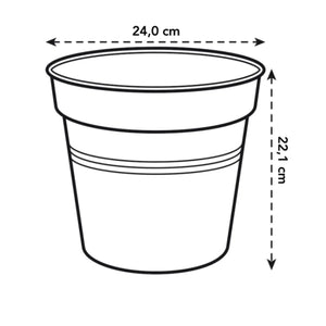 Green Basics Growpot 24cm Black
