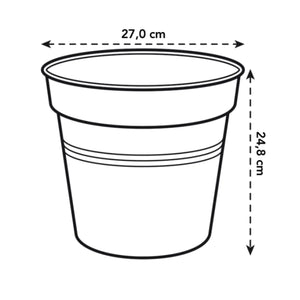 Green Basics Growpot 27cm Terracotta