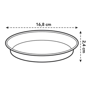 Green Basics Saucer 17cm Black