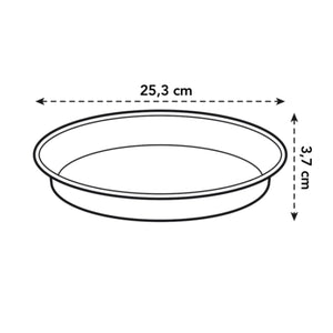 Green Basics Saucer 25cm Black