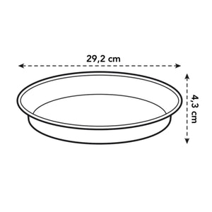Green Basics Saucer 29cm Black