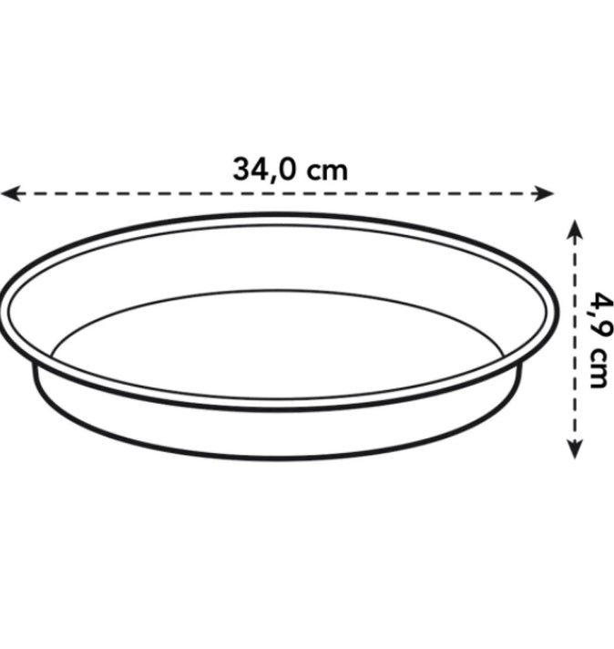 Green Basics Saucer 34cm Black