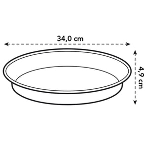 Green Basics Saucer 34cm Black