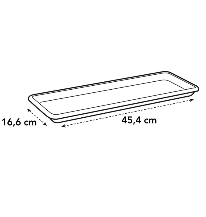 Barcelona Trough Saucer 50cm Anthracite