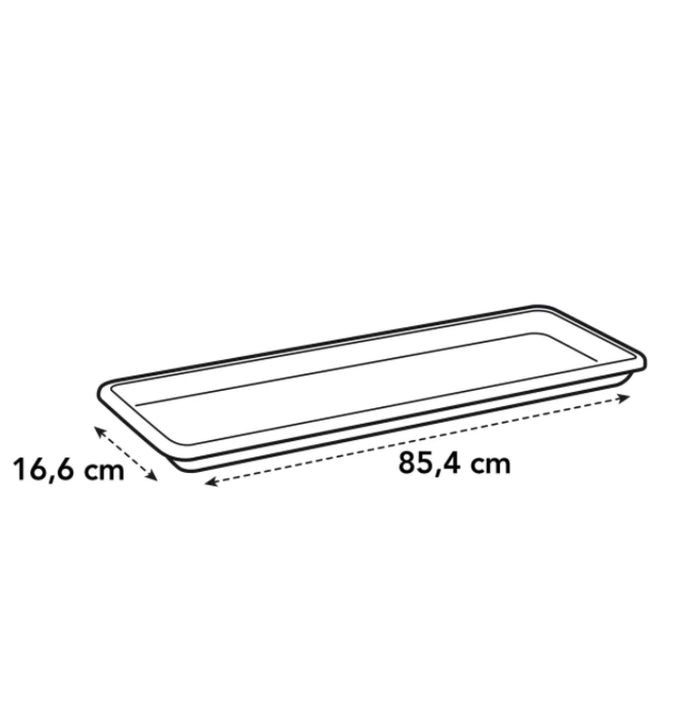 Barcelona Trough Saucer 90cm Anthracite