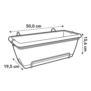 Barcelona Trough 50cm Anthracite