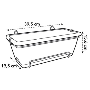 Barcelona Trough 40cm Anthracite