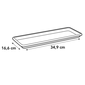 Barcelona Trough Saucer 40cm Anthracite