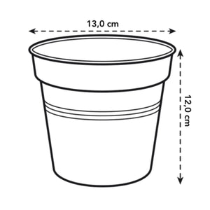 Green Basics Growpot 13cm Green