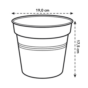 Green Basics Growpot 19cm Green