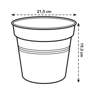Green Basics Growpot 21cm Green