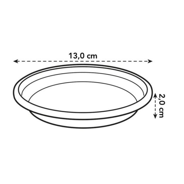 Universal Saucer Round 13cm Anthracite