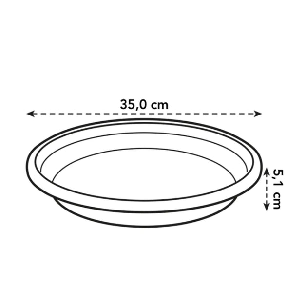 Universal Saucer Round 35cm Terracotta