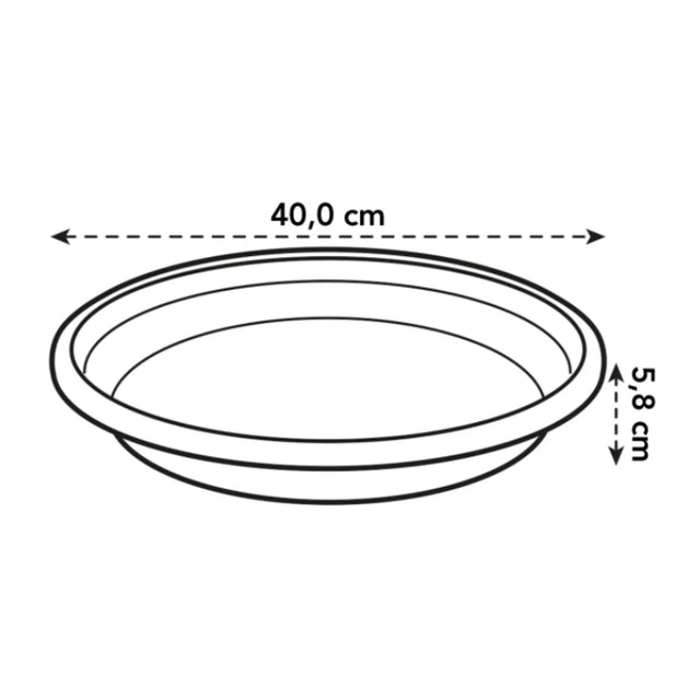 Universal Saucer Round 40cm Anthracite